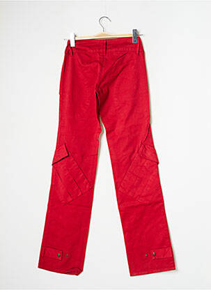 Pantalon cargo coupe droite taille normale rouge BE YOU K femme