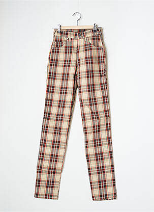 Pantalon slim stretch taille normale beige CIMARRON femme