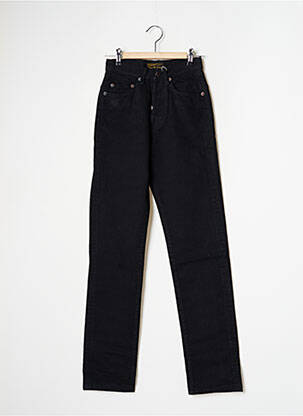 Pantalon slim tissage popeline taille normale noir REDWOOD femme
