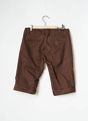 Bermuda tissage popeline taille normale marron FREEMAN T.PORTER homme