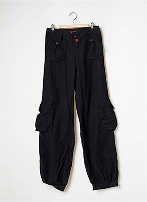 Pantalon cargo poches taille normale noir BE YOU K femme