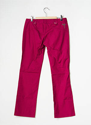 Pantalon droit tissage popeline taille normale violet BE YOU K femme