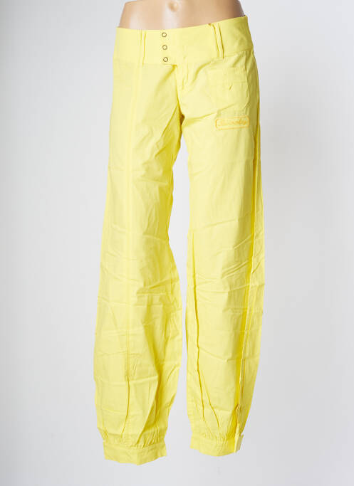 Pantalon droit jaune BE YOU K pour femme