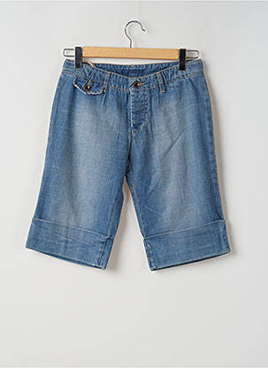 Bermuda coupe droite taille normale bleu ACQUAVERDE femme