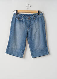 Bermuda coupe droite taille normale bleu ACQUAVERDE femme