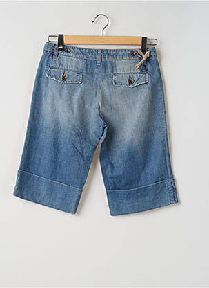 Bermuda coupe droite taille normale bleu ACQUAVERDE femme