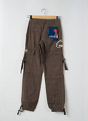 Pantalon cargo resserrée sur le bas taille normale vert DDP femme