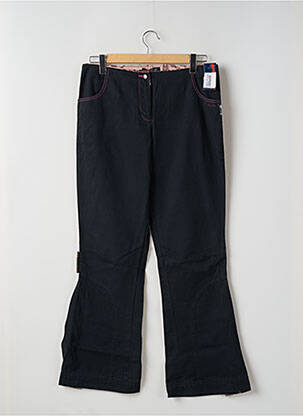 Pantalon flare taille normale taille normale noir DDP femme