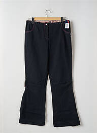 Pantalon flare taille normale taille normale noir DDP femme