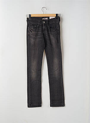 Jeans coupe slim stretch taille basse gris FORNARINA femme