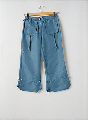 Pantacourt coupe droite taille normale bleu KANA BEACH femme