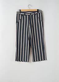 Pantacourt coupe droite taille normale bleu KULTE femme