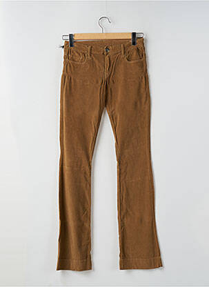 Pantalon slim taille basse taille basse jaune FIVE PM femme