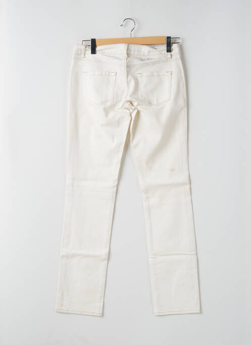 Jeans coupe slim blanc GUESS pour femme