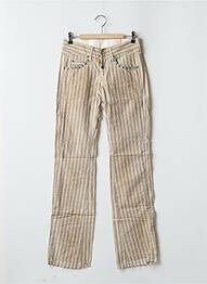 Pantalon slim tissage popeline taille normale beige REPLAY femme
