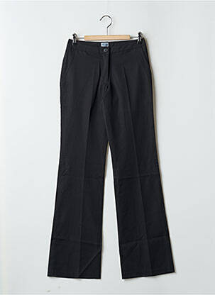 Pantalon droit tissage popeline taille normale noir TIM BARGEOT femme