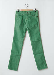 Jeans coupe slim tissage brut taille normale vert WRANGLER femme