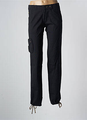 Pantalon cargo coupe droite taille normale noir SESSUN femme