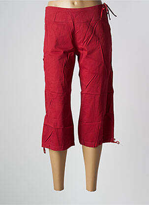 Pantacourt coupe droite taille normale rouge SESSUN femme