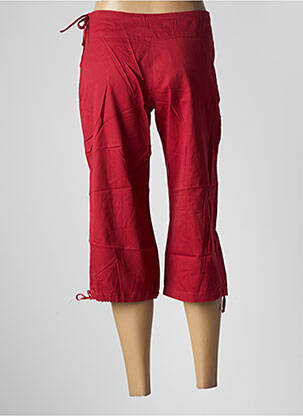 Pantacourt coupe droite taille normale rouge SESSUN femme