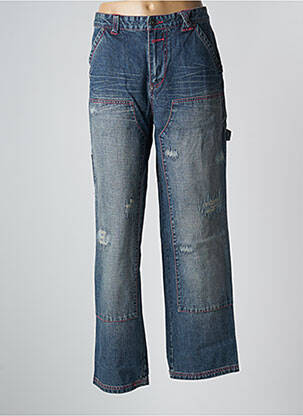 Jeans coupe droite taille normale taille normale bleu TWO ANGLE femme