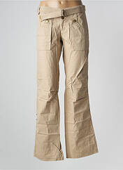 Pantalon droit beige VERO MODA pour femme seconde vue