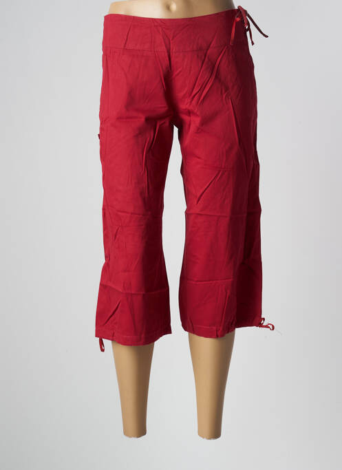 Pantacourt coupe droite taille normale rouge SESSUN femme