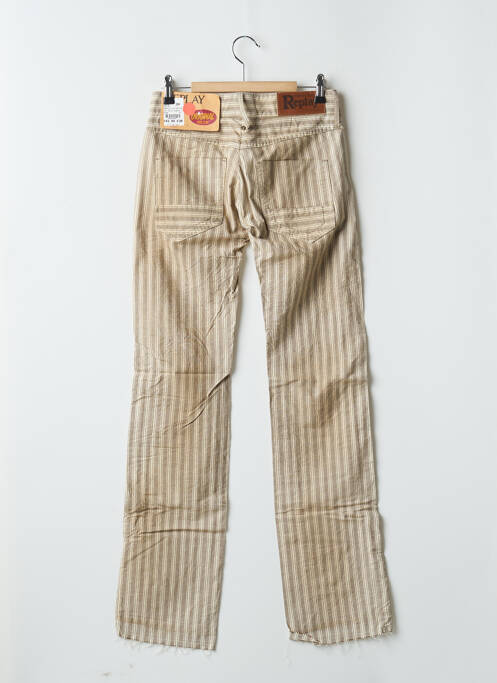 Pantalon slim beige REPLAY pour femme