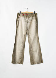 Pantalon flare stretch taille basse vert MISS SIXTY femme