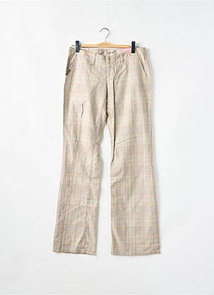 Pantalon flare taille basse taille basse beige MOGUL femme