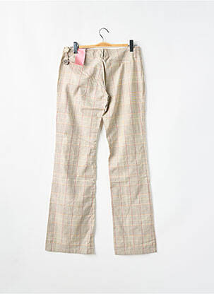 Pantalon flare taille basse taille basse beige MOGUL femme