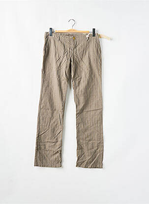 Pantalon slim taille basse taille basse marron MOGUL femme