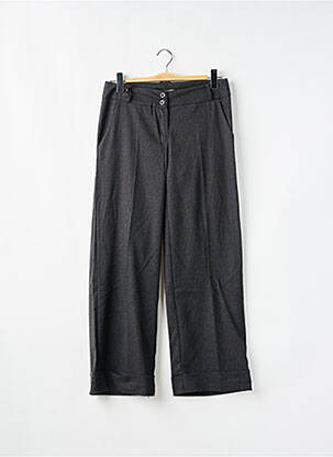 Pantalon droit tissage crêpe taille basse gris PAKO LITTO femme