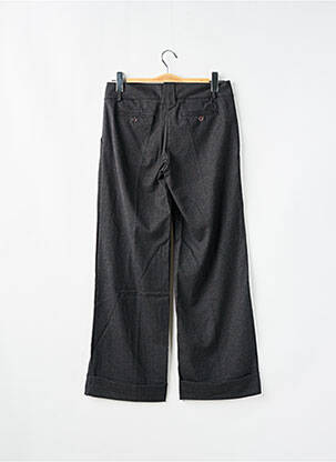 Pantalon droit tissage crêpe taille basse gris PAKO LITTO femme