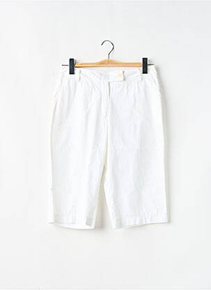 Bermuda tissage popeline taille normale blanc PABLO GERARD DAREL femme