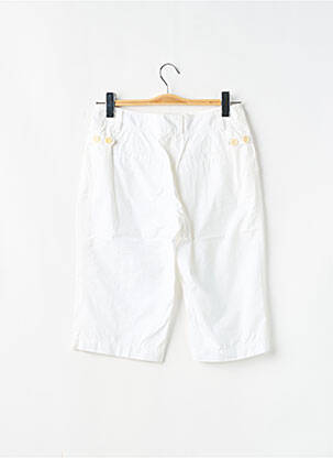 Bermuda tissage popeline taille normale blanc PABLO GERARD DAREL femme