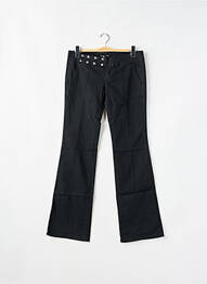 Pantalon flare stretch taille basse noir PHARD femme
