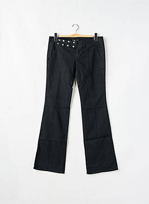 Pantalon flare stretch taille basse noir PHARD femme