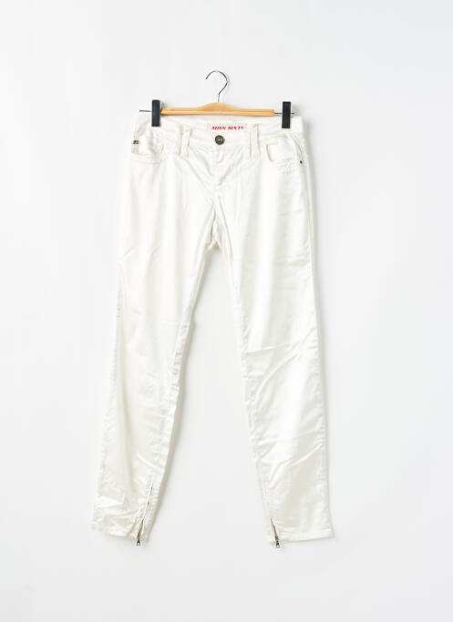 Pantalon slim taille basse taille basse blanc MISS SIXTY femme