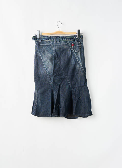 Jupe mi-longue bleu MISS SIXTY femme