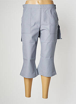 Pantacourt tissage popeline taille normale bleu LA BRIGADA INTERNACIONAL femme