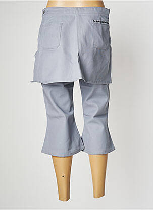 Pantacourt tissage popeline taille normale bleu LA BRIGADA INTERNACIONAL femme