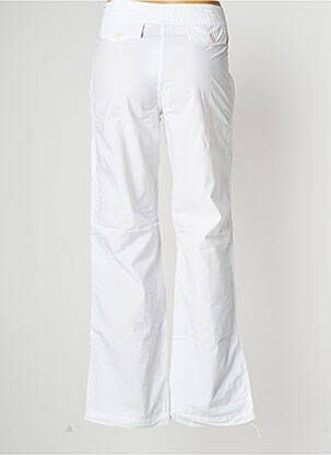 Pantalon droit tissage popeline taille normale blanc LADY SOUL femme