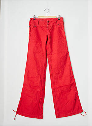 Jeans coupe droite taille normale taille normale rouge LOIS femme