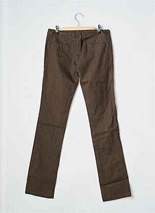 Pantalon chino tissage popeline taille normale marron LADY SOUL femme
