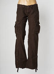 Pantalon cargo marron LE TEMPS DES CERISES pour femme seconde vue