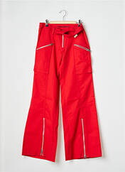 Pantalon droit rouge LA BRIGADA INTERNACIONAL pour femme seconde vue