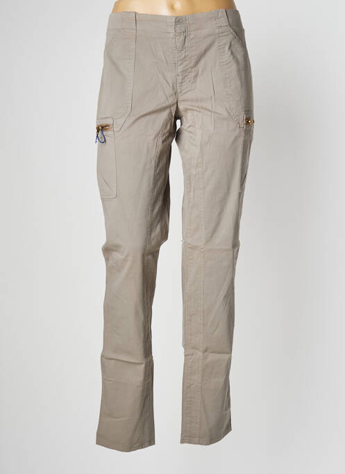 Pantalon cargo gris LEON & HARPER pour femme