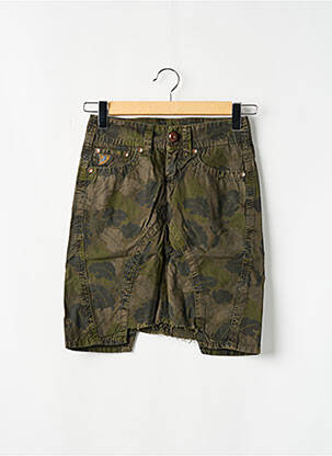 Jupe courte poches vert LOIS femme