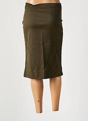 Jupe mi-longue stretch vert CIMARRON femme
